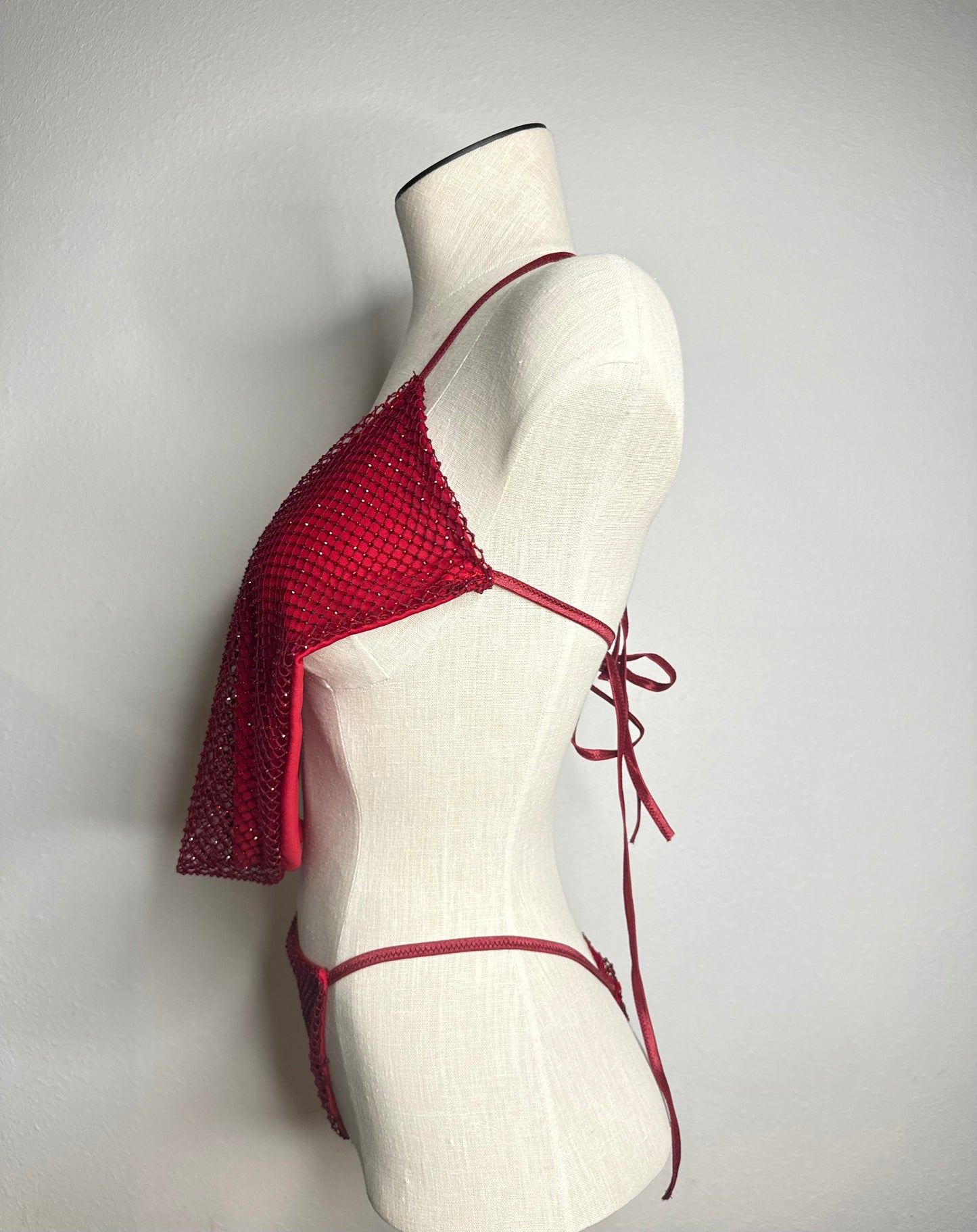 Cherry V Drape Top + Panty